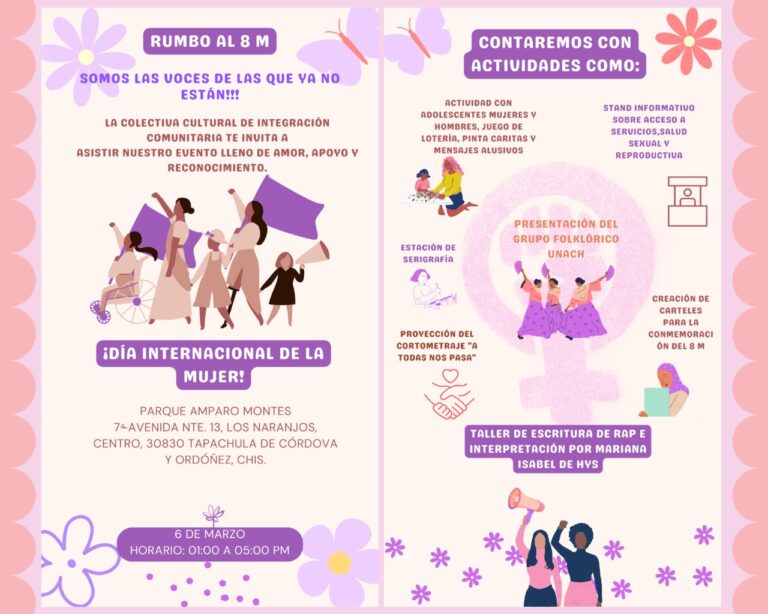 8M: «Las voces de las que ya no están», en Tapachula (México)
